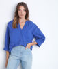 Picture of AARON FORGET-ME-NOT OVERSIZED EMBROIDERED COTTON BLOUSE